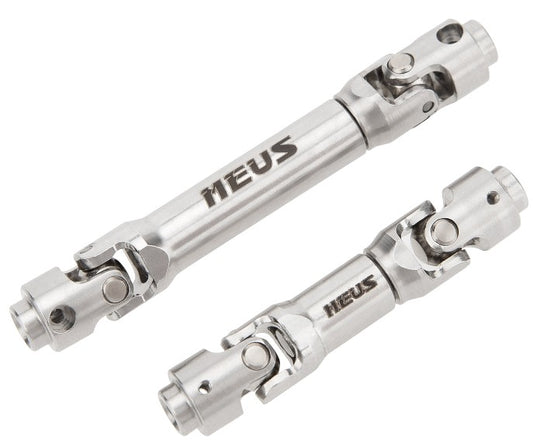 MEUS Racing SCX30 Driveshaft Metal Front Rear Drive Shafts – Silver