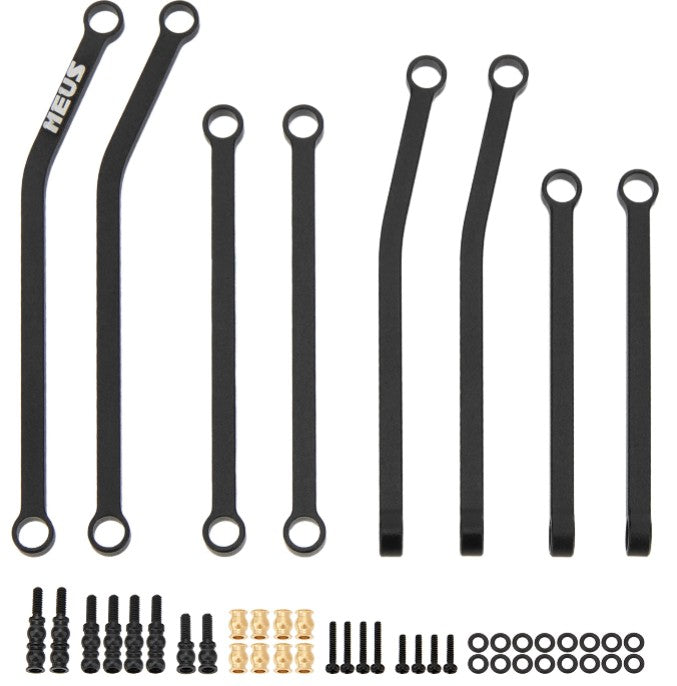 MEUS Racing SCX30 Links High Clearance Chassis Links – Black