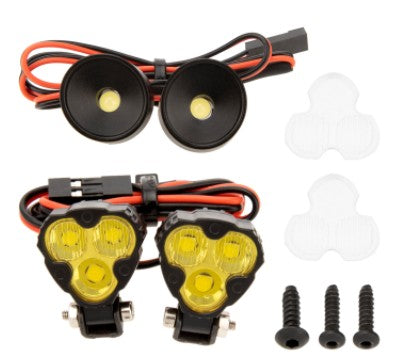 MEUS Racing RC LED Headlight Hood Spotlight For 1/10 Vanquish H10 Optic Upgrade Parts H10 light set