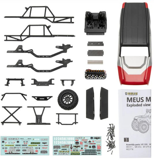 MEUS Racing MB24 Body 5.2in 132MM Axial Shell Body ABS+Nylon Carbon Fiber Frame For 1/24 Axial SCX24 Bronco JLU B-17 C10