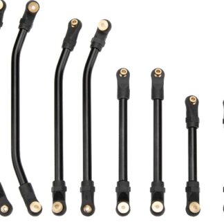 MEUS Racing 8PCS SCX24 Double Bent High Clearance Chassis Links 1/24 SCX24 Gladiator RC Crawler