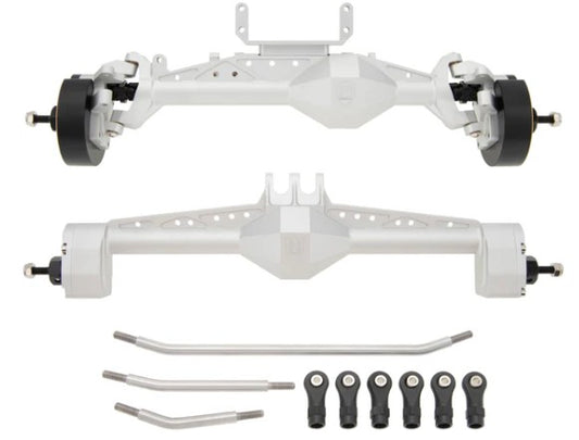 MEUS Racing Isokinetic 3-Section CVD Portal Front Rear Axles with 2 Servo Mounts for 1/10 Axial Capra 1.9 UTB DIY SCX10 SCX10 II set