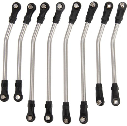 MEUS Racing 318mm Wheelbase Stainless Steel Links Set For 1/10 Axial Capra 1.9 UTB RC Crawlers