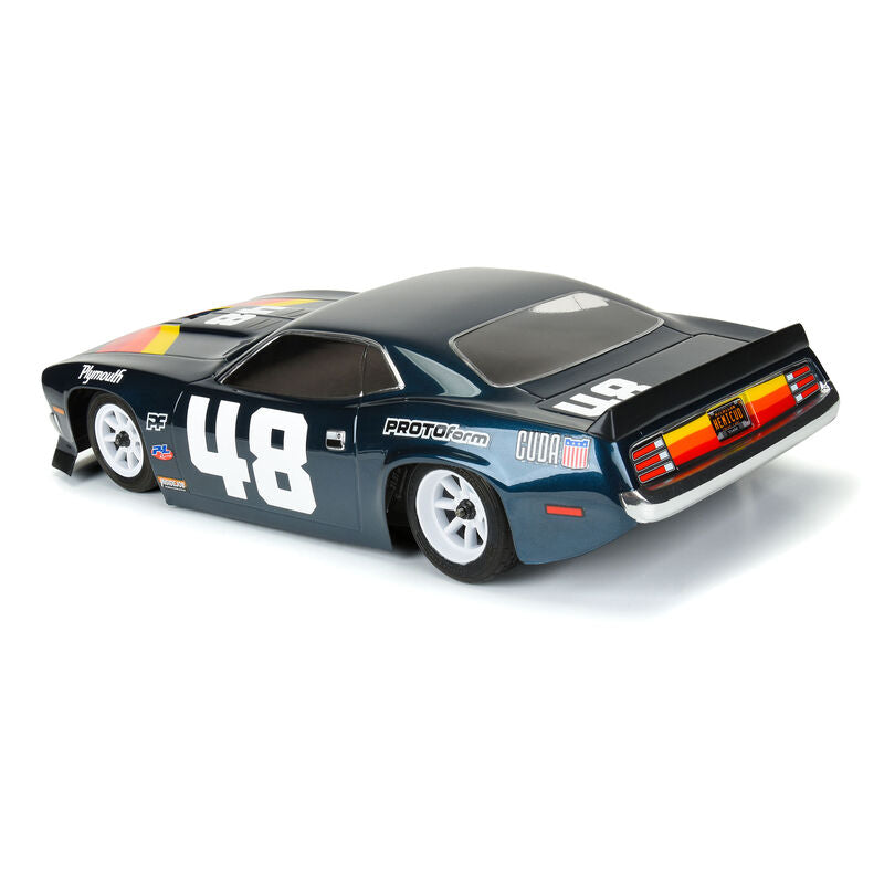 1/10 1970 Plymouth Barracuda Clear Body: Vintage Trans-Am