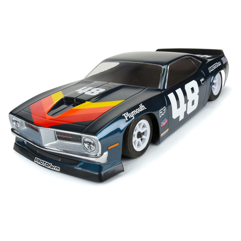 1/10 1970 Plymouth Barracuda Clear Body: Vintage Trans-Am