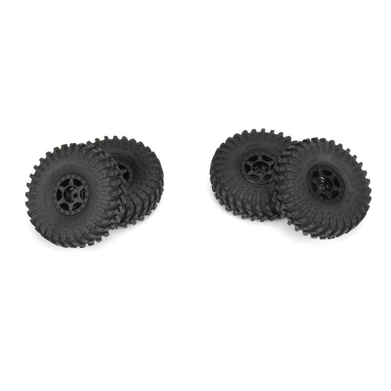 1/24 Maxxis Trepador F/R 1.0" Tires MTD 7mm Black Holcomb (4)