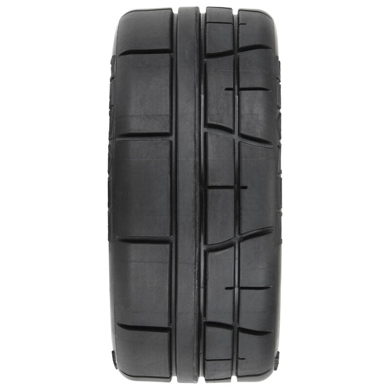 1/8 Menace HP BELTED Speed Run F/R Tires Mounted 17mm Black (2)