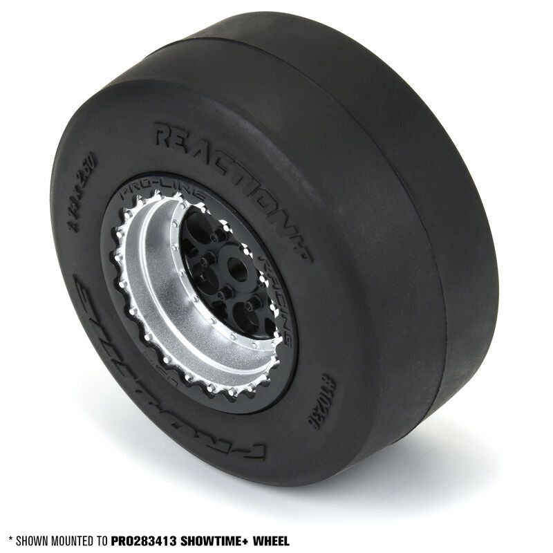 1/16 Reaction HP No-Prep BELTED Rear Tires (2): Losi Mini Drag