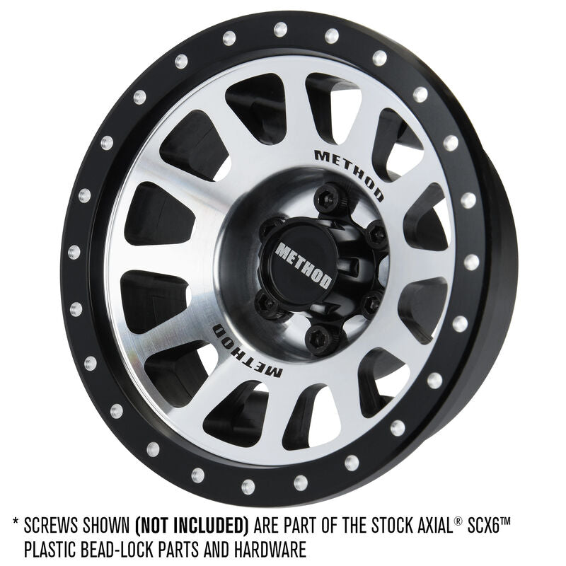 Pro-Line 1/6 Method 305 Alum F/R 2.9" +2 Offset SCX6 Wheel Faces (2) Silver - PN# 2814-00