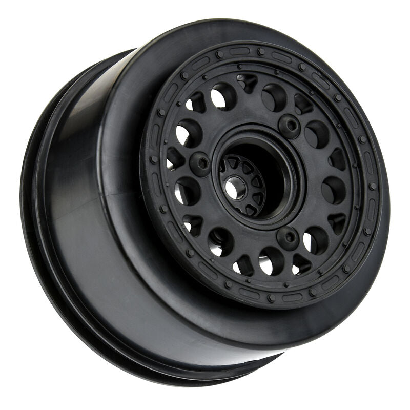 1/10 Showtime 2.2"/3.0" 12mm & 14mm SC Dirt Oval Wheels (2) Black