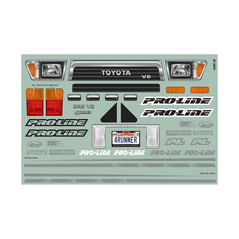 1/10 1991 Toyota 4Runner Clear Body 12.3" (313mm) Wheelbase Crawlers