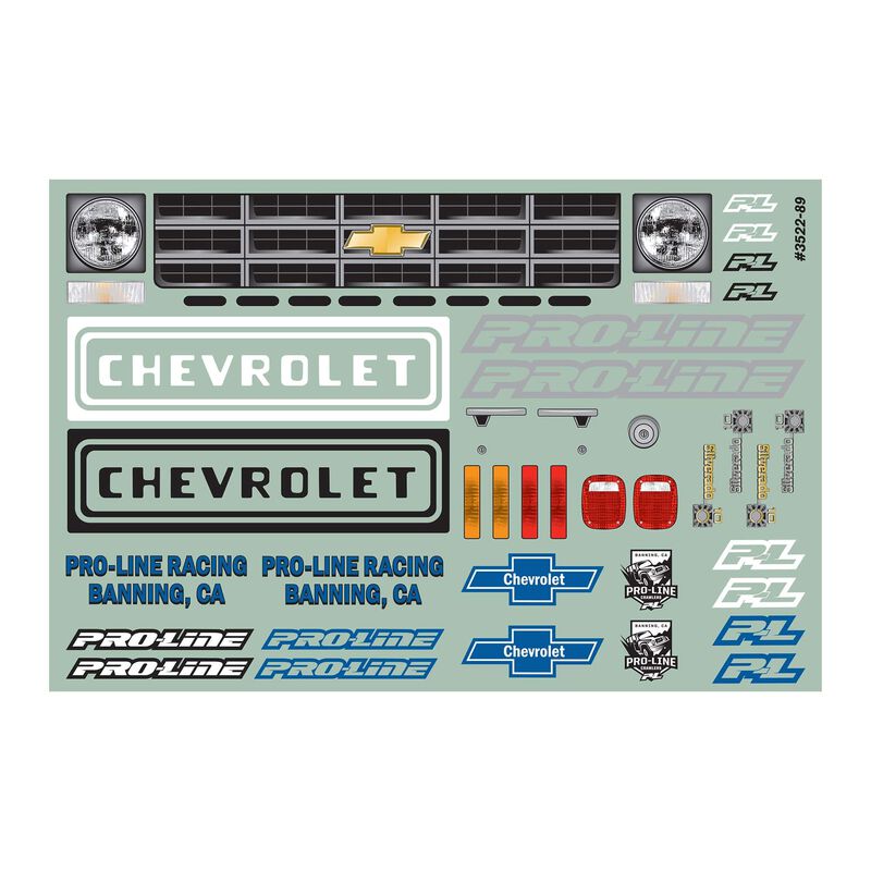 1/10 1978 Chevy K-10 Clear Body 12.3" (313mm) Wheelbase Crawlers