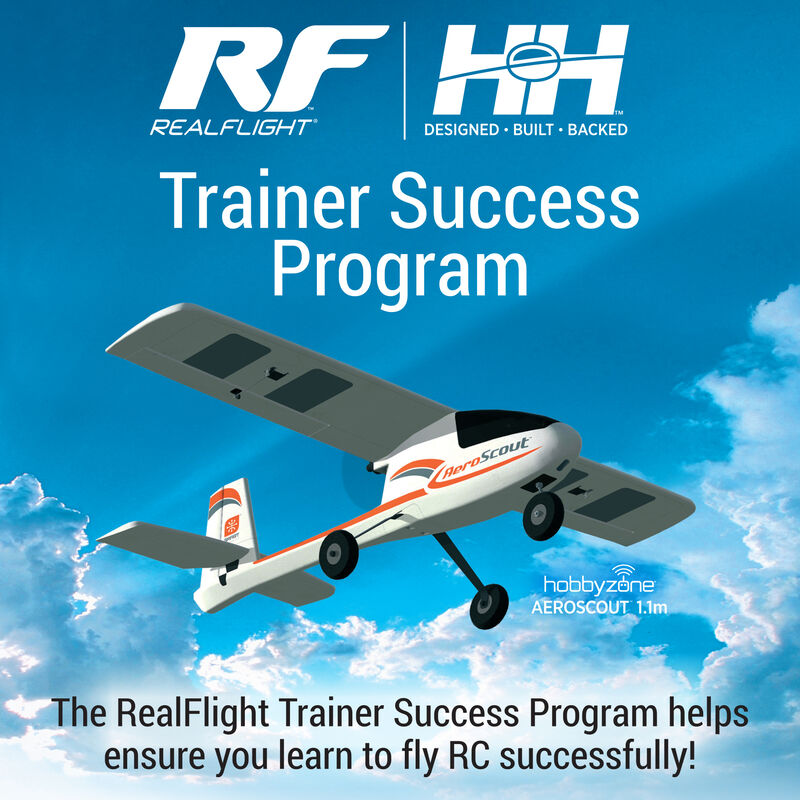 RealFlight Trainer Success Program Card, AeroScout 1.1m - PN# LTSPAS11C