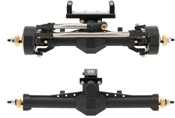 MEUS Racing Plastic Nylon Isokinetic 3-Section CVD Front Rear Axles Maximum Steering Angle 52° +5MM for SCX24 Deadbolt C10 JLU Gladiator Bronco set front & rear