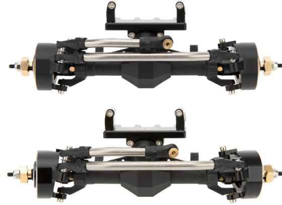 MEUS Racing Plastic Nylon Isokinetic 3-Section CVD Front Rear Axles Maximum Steering Angle 52° +5MM for SCX24 Deadbolt C10 JLU Gladiator Bronco set 4ws