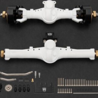 MEUS Racing SCX24 Nylon V2 Isokinetic Front Rear Axles 3-Section CVD With 52° Steering Angle for 1/24 SCX24