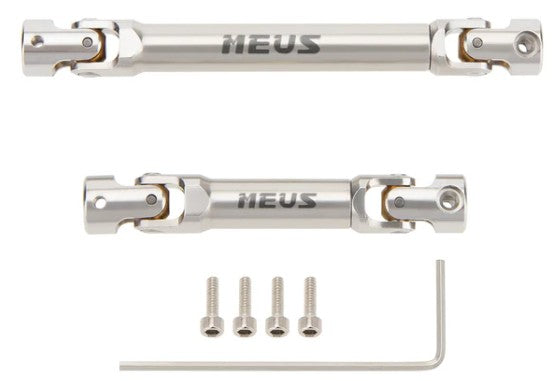 MEUS Racing Stainless Steel Drive Shafts with D-Shaped Hole For 1/24 SCX24 Jeep Gladiator Power Wagon