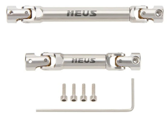 MEUS Racing Stainless Steel Drive Shafts with D-Shaped Hole For 1/24 SCX24 Jeep Gladiator Power Wagon