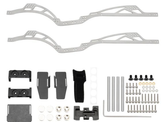 MEUS Racing SCX24 LCG Chassis TC4 Titanium Frame for Axial SCX24 Gladiator 1/24 RC Crawler Upgrades