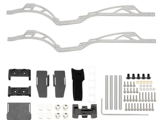 MEUS Racing SCX24 LCG Chassis TC4 Titanium Frame for Axial SCX24 Gladiator 1/24 RC Crawler Upgrades