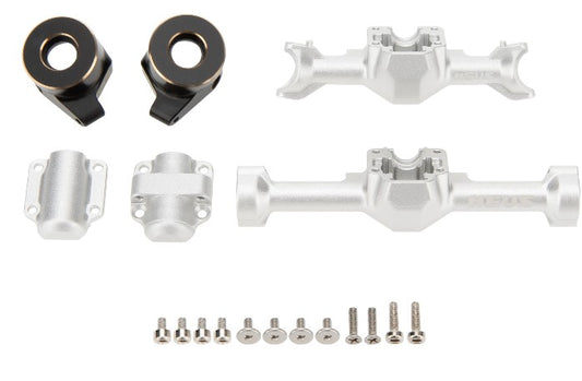 MEUS Racing SCX30 Axle Housing with Diff Covers and Steering Knuckles for 1/30 Axial SCX30 RC Crawler