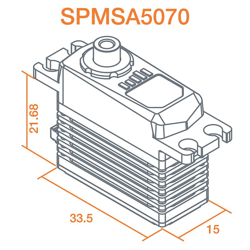 A5070 Mini Digital HV High Torque High-Speed Brushless Metal Gear Aircraft Servo