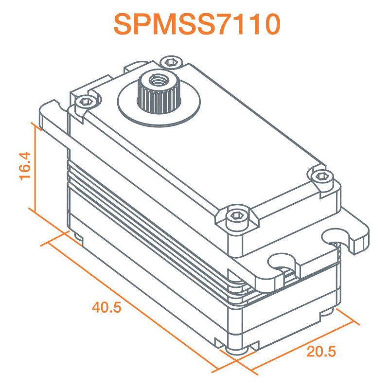 S7110 Low Profile Servo Winch: 1/10 Rock Crawlers