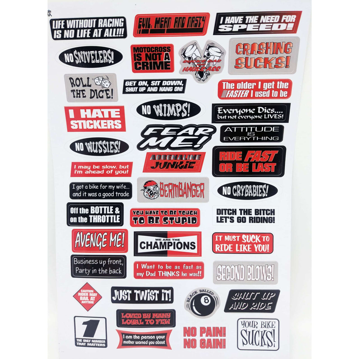 Radio Control Sticker Adrenaline Hobby - Wag Radio Control Decals Sticker sheet 1/10 - PN ...