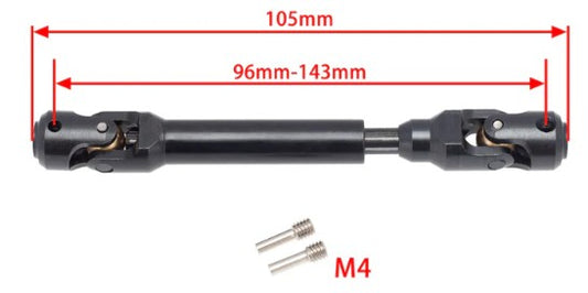 Meus Racing Internal Spline Universal Drive Shaft for 1/10 - 105mm