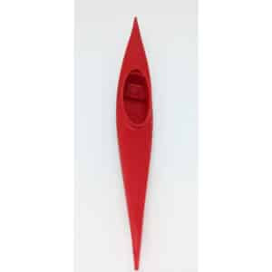 Decorative 1/18 plastic Kayak (red)