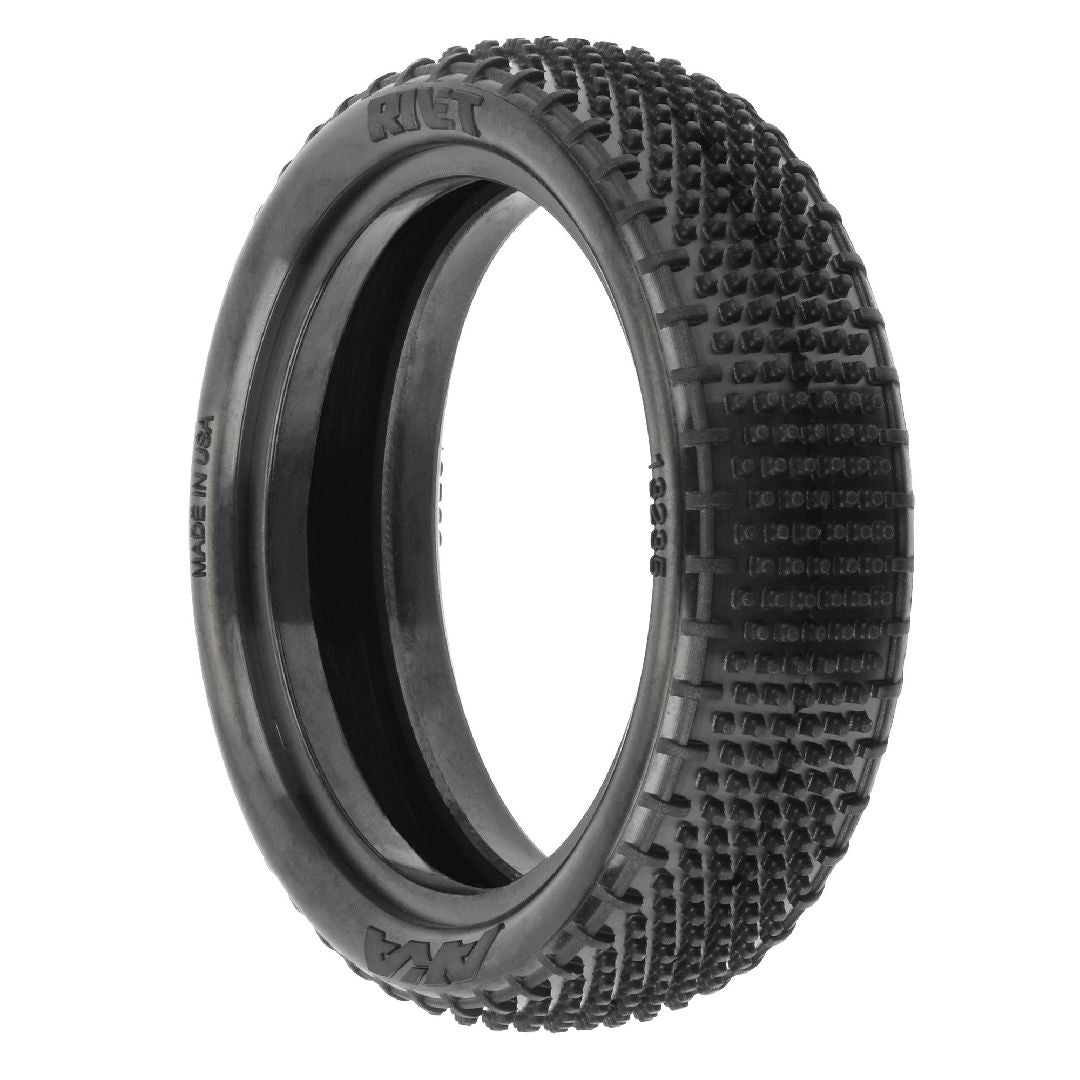 AKA Products 1/10 Rivet Medium Carpet 2WD Front Buggy Tires (2)