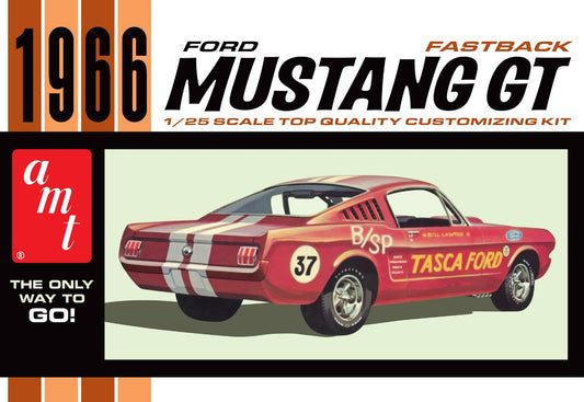 AMT 1966 Ford Mustang Fastback 2+2 1/25 Model Kit
