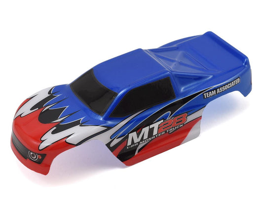 Team Associated MT28 Pre-Painted Mini Monster Truck Body (Blue)