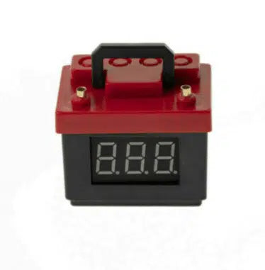 Battery simulation with voltage alarm Black and Red 1/10