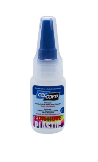 CECCORP Instant Glue Plastic, Low viscosity (1.05 oz)