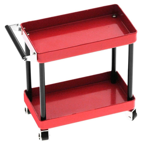 Chariot établi en métal sur roues 1/10 Rouge