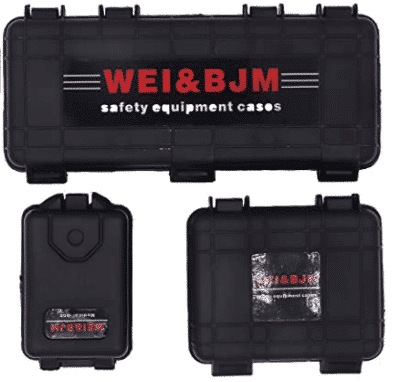 Set of (3) 1/10 plastic storage boxes in different sizes