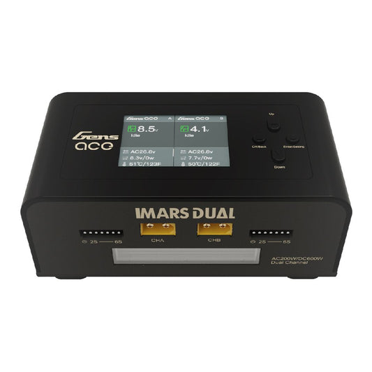 Gens Ace IMARS Dual Channel AC200W/DC600W Balance Charger