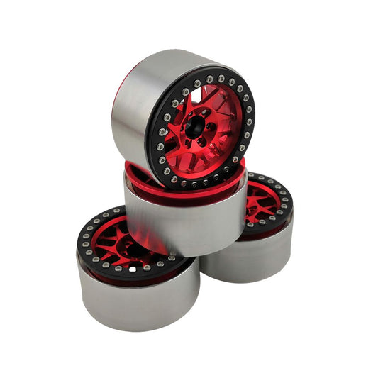Hobby Details 2.2" Aluminum Wheels (4) (Red)