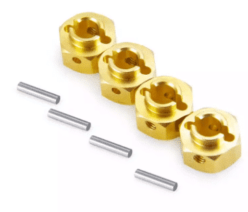 Set of (4) Brass Wheel Extensions – 12mm