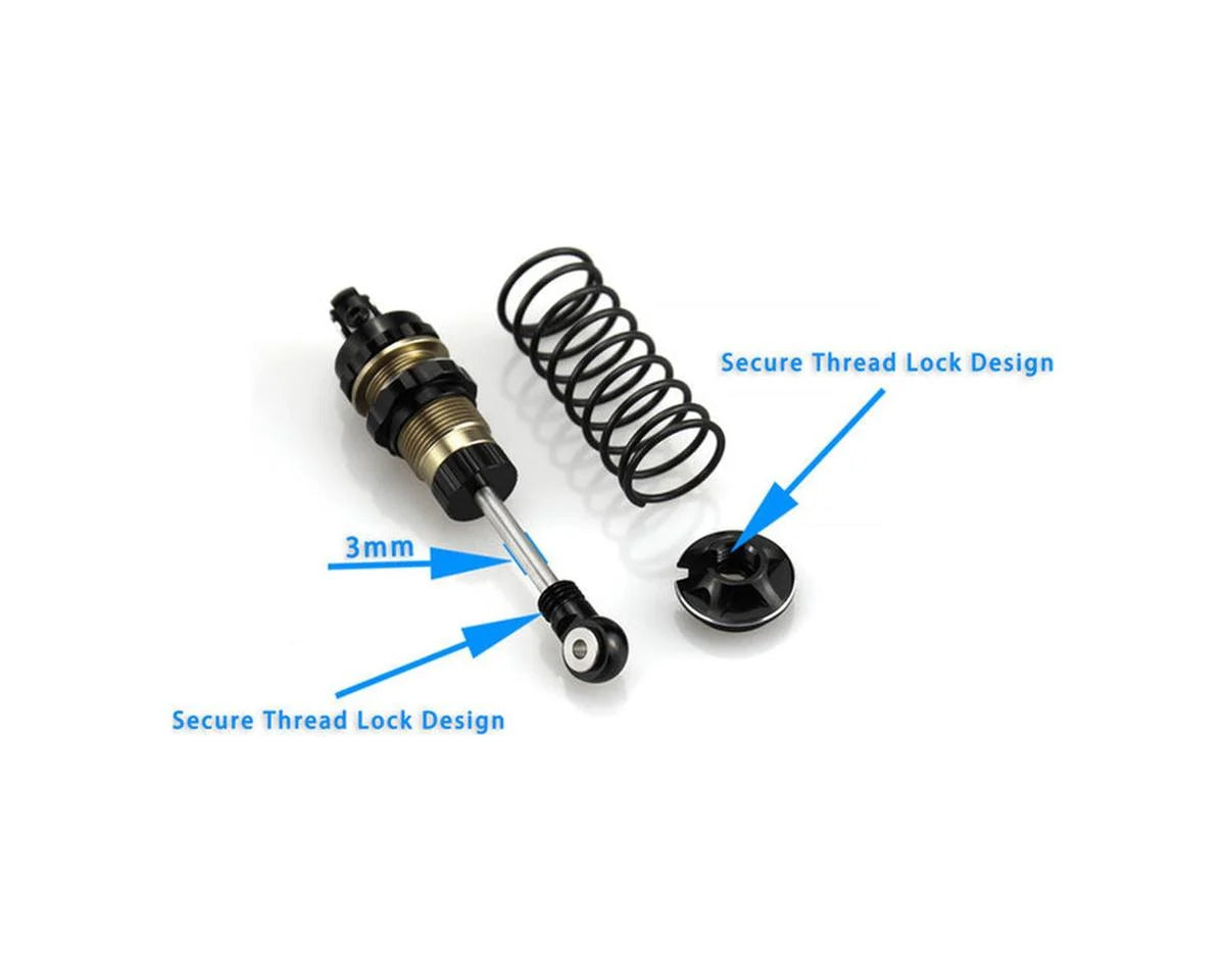 Hot Racing Arrma® Mini Kraton Front Aluminum Big Bore Oil-Filled Threaded Shocks (63mm) (2)