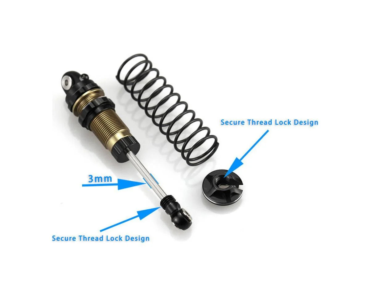 Hot Racing Arrma® Mini Kraton Rear Aluminum Big Bore Oil-Filled Threaded Shocks (75mm) (2)