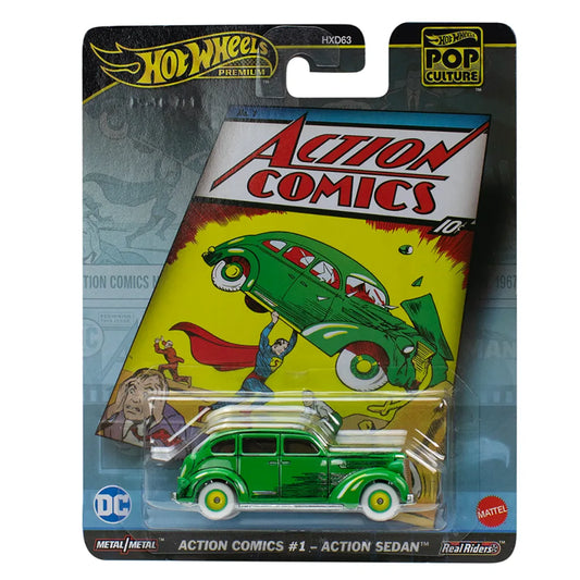 Hot Wheels Premium Pop Culture - Action Comics #1 - Action Sedan