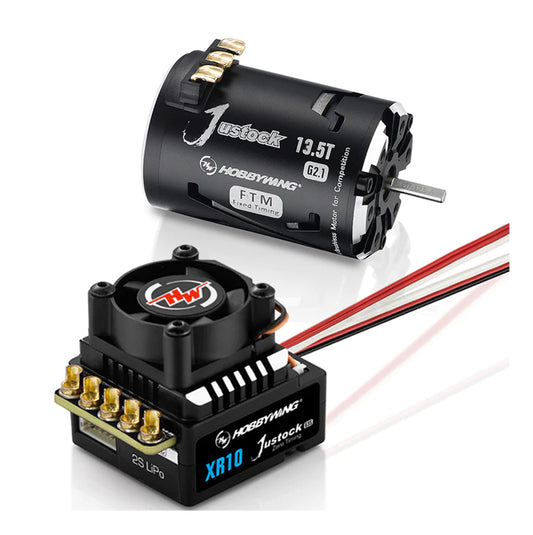 Xerun XR10 Justock G3S, JS4 13.5T G2.1 Motor Combo (Fixed Timing)