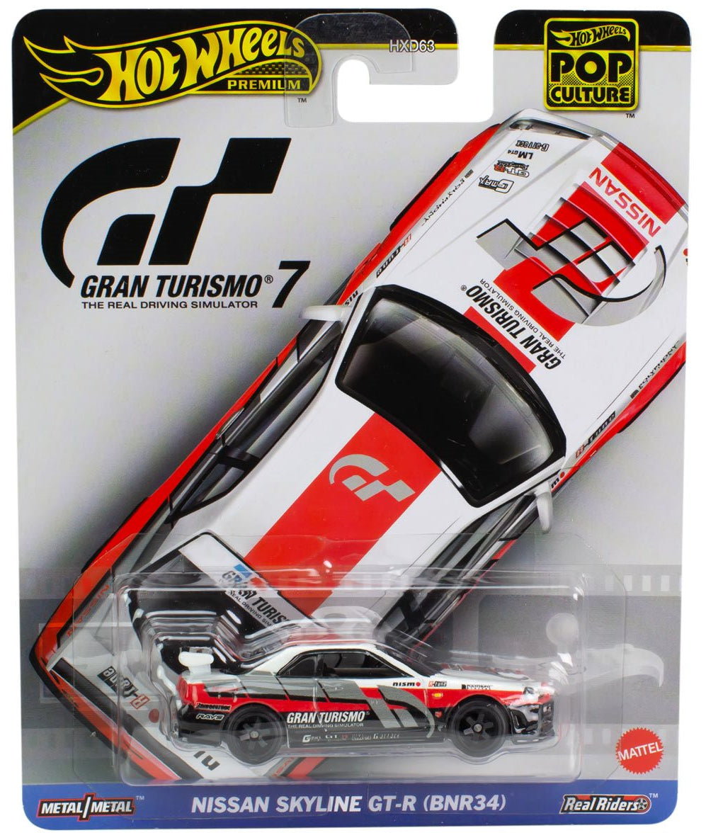Hot Wheels Premium Pop Culture - Grand Turismo 7 - Nissan Skyline GT-R (BNR34)