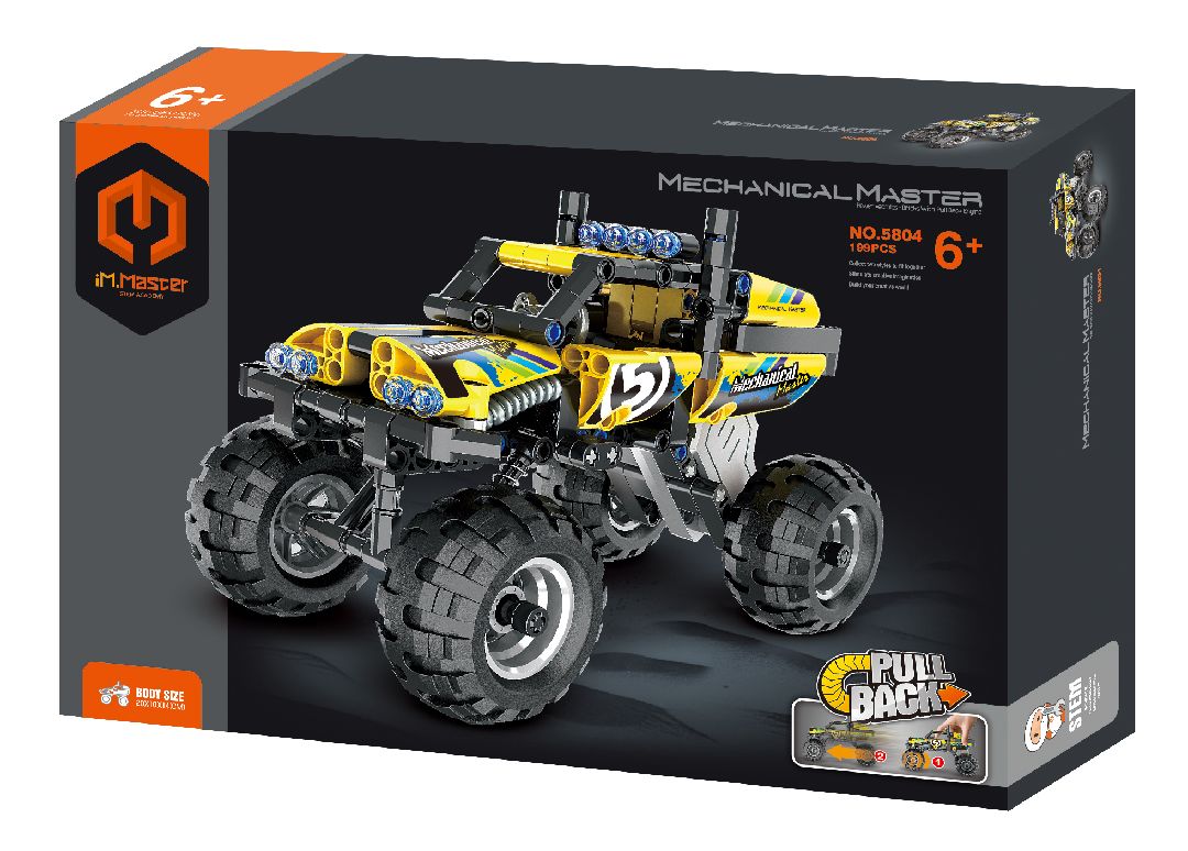 M.Master - 5804 - Pull Back Off-Road Vehicle - Yellow