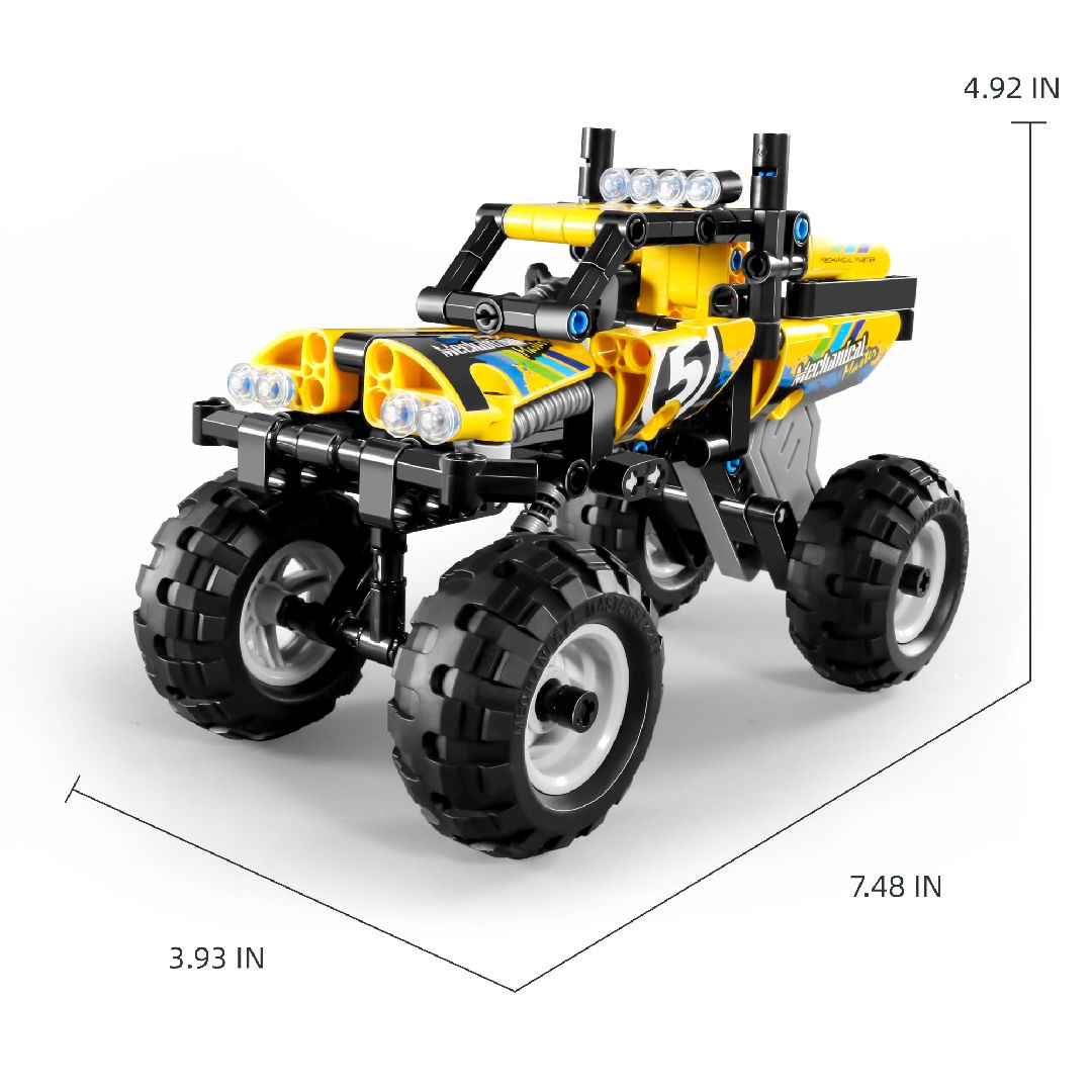 M.Master - 5804 - Pull Back Off-Road Vehicle - Yellow