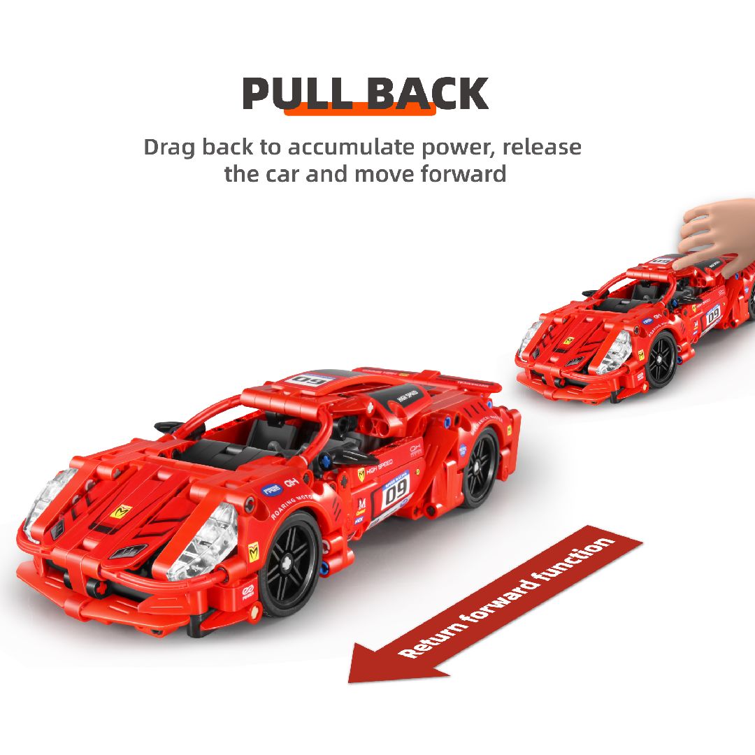iM.Master - 5809 - Pull back Super Car, Red