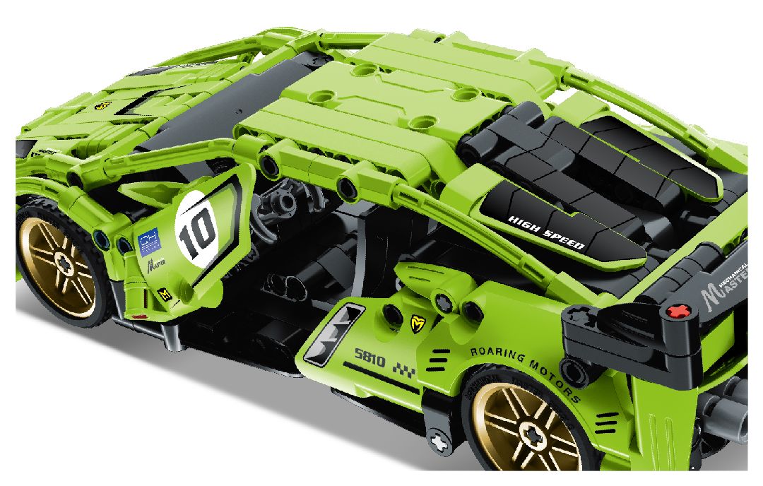 iM.Master - 5810 - Pull back Super Car, Green