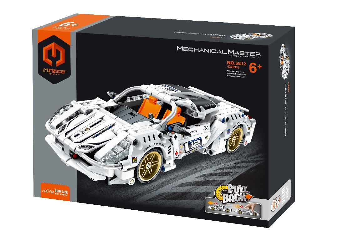 iM.Master Pull back - Super Car, White